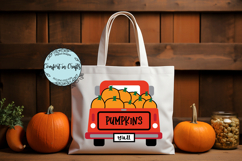 Pumpkin Delivery Truck SVG and sublimation Product Image 1