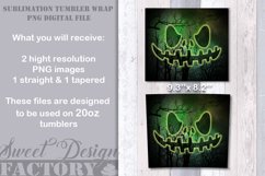 Pumpkin Skinny Tumbler design, halloween 20 oz tumbler Product Image 2