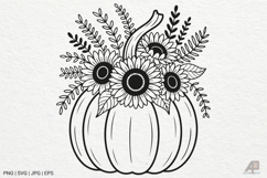 Pumpkin Fall Autumn SVG PNG Bundle Product Image 2