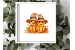 Cute Fall Pumpkins Clipart Bundle - 10 Transparent PNGs Product Image 7