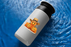 Cute Fall Pumpkins Clipart Bundle - 10 Transparent PNGs Product Image 6