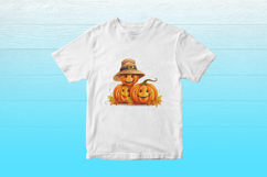 Cute Fall Pumpkins Clipart Bundle - 10 Transparent PNGs Product Image 5