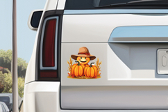 Cute Fall Pumpkins Clipart Bundle - 10 Transparent PNGs Product Image 4