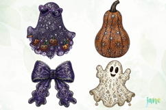 Pumpkin Ghost clipart Product Image 1