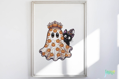 Pumpkin Ghost clipart Product Image 2