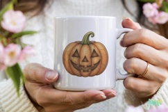 Pumpkin Ghost clipart Product Image 4