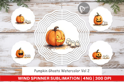 Halloween Pumpkin Ghosts Wind Spinner Product Image 1