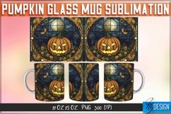 Pumpkin Glass Mug Sublimation | 11Oz 15Oz Halloween Mug Product Image 1