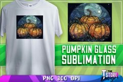 Pumpkin Glass Sublimation | T-Shirt PNG Design | PNG File Product Image 1