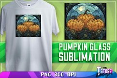 Pumpkin Glass Sublimation | T-Shirt PNG Design | PNG File Product Image 1