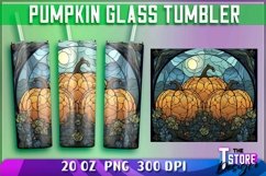 Pumpkin Glass Tumblers Wrap 20 oz | PNG File | PNG 300 DPI Product Image 1