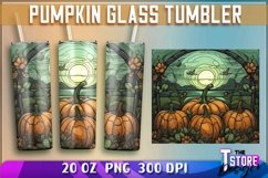 Pumpkin Glass Tumblers Wrap 20 oz | PNG File | PNG 300 DPI Product Image 1