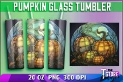 Pumpkin Glass Tumblers Wrap 20 oz | PNG File | PNG 300 DPI Product Image 1