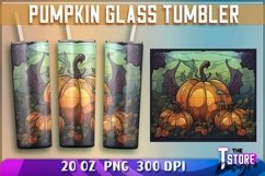 Pumpkin Glass Tumblers Wrap 20 oz | PNG File | PNG 300 DPI Product Image 1