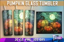 Pumpkin Glass Tumblers Wrap 20 oz | PNG File | PNG 300 DPI Product Image 1