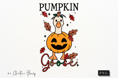 Pumpkin Goose Halloween PNG | Spooky Season Png Product Image 4