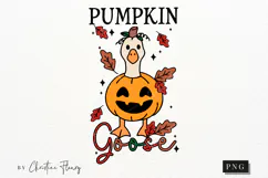 Pumpkin Goose Halloween PNG | Spooky Season Png Product Image 4