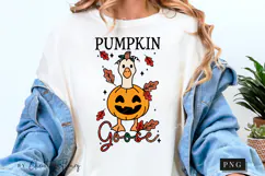 Pumpkin Goose Halloween PNG | Spooky Season Png Product Image 5
