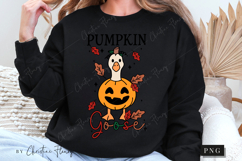 Pumpkin Goose Halloween PNG | Spooky Season Png Product Image 6