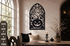 Pumpkin Gothic Arch Halloween SVG Product Image 1