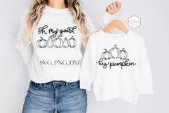 Hey Pumpkin SVG | Oh My Gourd SVG | Fall Autumn SVG Product Image 1