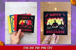 Halloween Pumpkin Confetti Shaker Card |Halloween Paper Cut Product Image 20