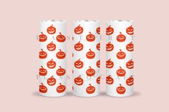 pumpkin halloween skinny tumbler sublimation wrap with high resolution and transparant background are for 20oz and 30oz skinny tumbler