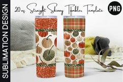 Pumpkin Harvest 20oz Skinny Tumblers Product Image 1
