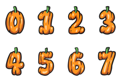 Pumpkin Harvest Lettering ABC Text Font Type Thanksgiving Product Image 2
