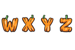 Pumpkin Harvest Lettering ABC Text Font Type Thanksgiving Product Image 5