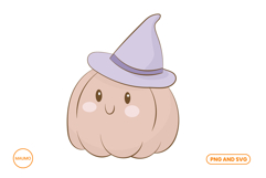 Cute pumkin with hat halloween fall Product Image 1