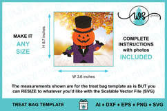 Pumpkin Head Halloween Treat Bag 3D SVG Product Image 2