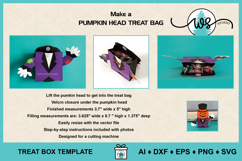 Pumpkin Head Halloween Treat Bag 3D SVG Product Image 4
