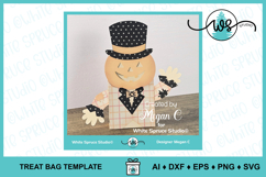 Pumpkin Head Halloween Treat Bag 3D SVG Product Image 7