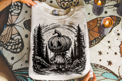 Spooky Pumpkin PNG, Ghost PNG, Horror PNG, Halloween PNG Product Image 1