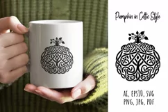 pumpkin, folk design, silhouette, laser cut, paper cut, tattoo, celtic style, logo, mug, mug holder, dollar tree, tumbler, keychain, t-shirt, round sign, cards, invitations, pillows, can glass, stamps, stencil, Halloween, clip art, thanksgiving, autumn, 