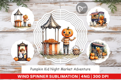 Wind Spinner Pumpkin Market Adventure Product Image 1
