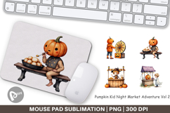 Mouse Pad Pumpkin Market Adventure Product Image 1