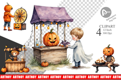 Pumpkin Market Adventure Clipart Product Image 1