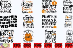 Pumpkin Kisses And Harvest Wishes SVG | Pumpkin SVG | Fall Product Image 2