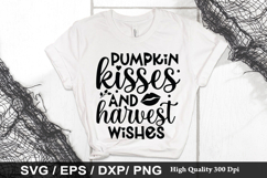 Pumpkin kisses and harvest wishes SVG - Pumpkin Design Product Image 1