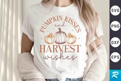 Pumpkin Kisses And SVG, Fall SVG Design, Autumn SVG Product Image 1