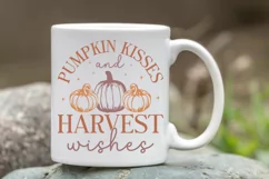Pumpkin Kisses And SVG, Fall SVG Design, Autumn SVG Product Image 2