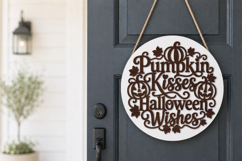 Pumpkin Kisses Halloween Wishes SVG Product Image 2
