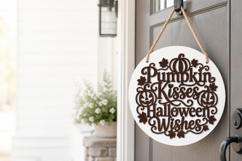 Pumpkin Kisses Halloween Wishes SVG Product Image 3