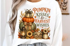 Pumpkin Kisses &amp; Harvest Wishes PNG Product Image 3