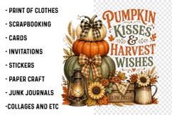 Pumpkin Kisses &amp; Harvest Wishes PNG Product Image 4
