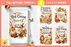 Fall Kitchen Towels Sublimation Bundle|Cozy autumn farmhouse Product Image 6