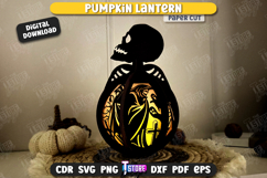 Pumpkin Lantern Paper Cut | Paper Jack O Lantern | Halloween Product Image 2