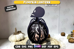 Pumpkin Lantern Paper Cut | Paper Jack O Lantern | Halloween Product Image 1